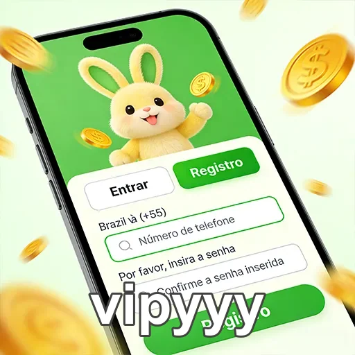 Tela de login do aplicativo móvel vipyyy com opções de acesso.