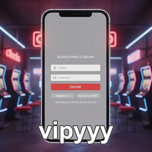 Tela de login da plataforma vipyyy com acesso seguro.