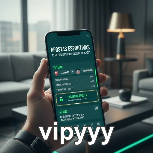 Tela do aplicativo vipyyy exibindo apostas esportivas ao vivo.