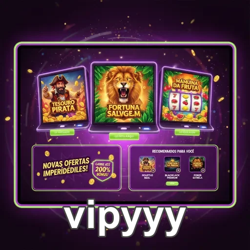 Exibição de slots otimizados no site vipyyy para mobile.