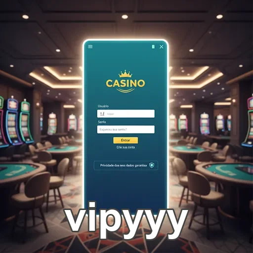 Tela de login da vipyyy com acesso fácil e seguro.