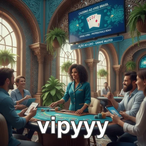 Grupo de pessoas jogando no cassino ao vivo vipyyy.