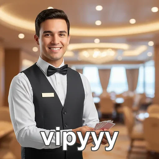 Atendente do cassino online vipyyy segurando cartas.