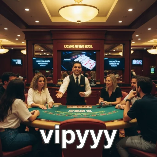Jogadores se divertindo no cassino online vipyyy em interação ao vivo.