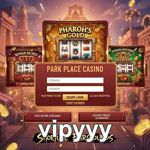 Acesso móvel seguro ao cassino vipyyy mostrando Pharaoh's Gold.