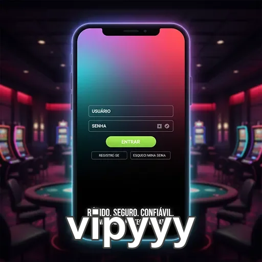 Tela de login da plataforma vipyyy com campos de acesso.