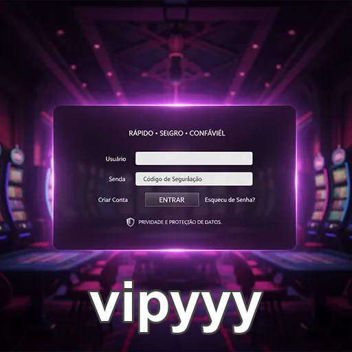 Tela de login rápida e segura no site vipyyy.