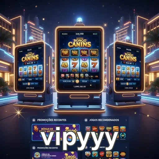 Tela do cassino vipyyy mostrando jogos e promoções VIP.